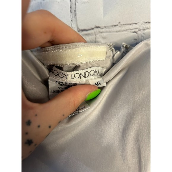 Women's Maggy London Side Gather Sleeveless Dress SZ 16. NWOT. - Picture 6 of 8